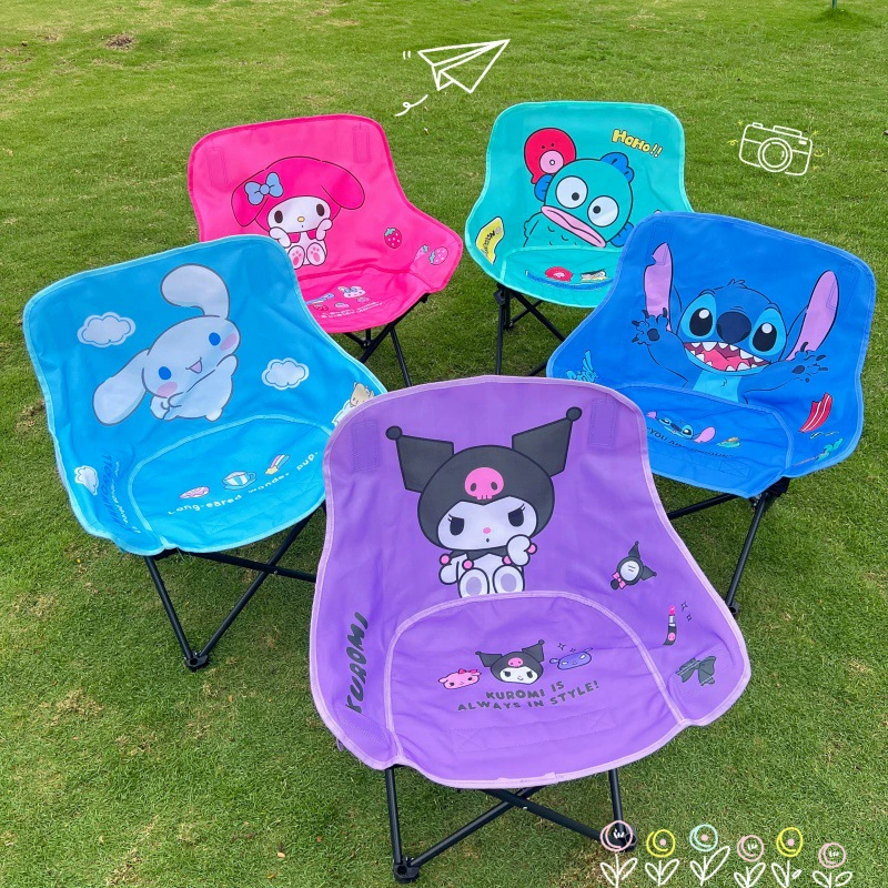Мультяшный Стилс Складная спинка для кемпинга табурет на открытом воздухе Удобный стул для пикника Рыбалка Маза пляжный табурет