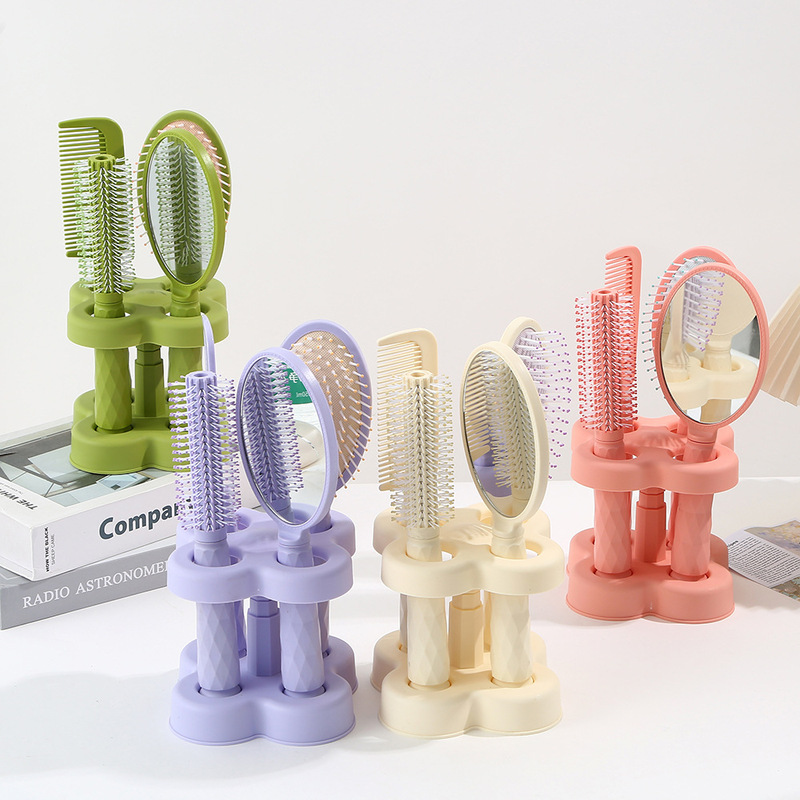 Home and Travel Multifunctional Hairdressing Four-Piece Set Professional Curling and Styling Comb Set Wholesale Cross-Border