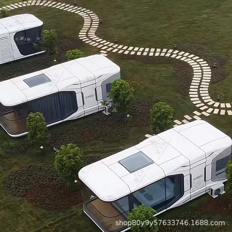 Cápsula espacial creativa B & B Hotel construcción e instalación Red Móvil al aire libre Red Live estudio sueño cápsula B & B