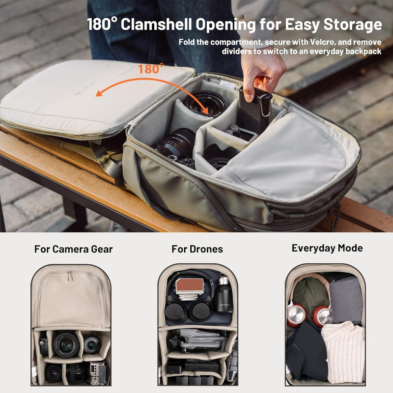 Bolsa de fotografía de stock mochila de hombro bolsa de almacenamiento digital cámara drone adecuada para la fotografía creativa viaje diario