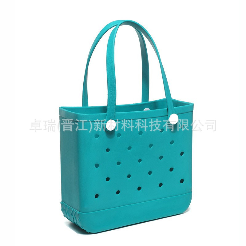 eva沙滩包大容量防水收纳韩系时尚手提包印花包时尚女士洞洞包