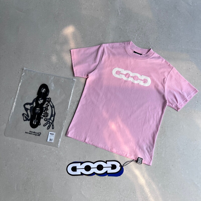 高品質 GOOD25 新しいタオル刺繍夏マカロンカラーフロッキー文字刺繍トレンディな T シャツ男性と女性用|undefined