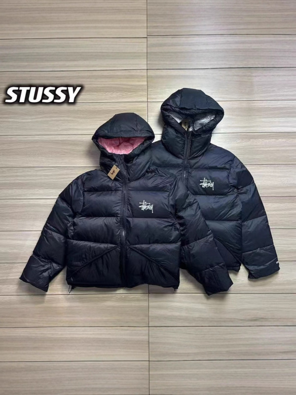 STU热销棉服加厚男女款纯色连帽外套冬季休闲面包服保暖潮范防风|undefined