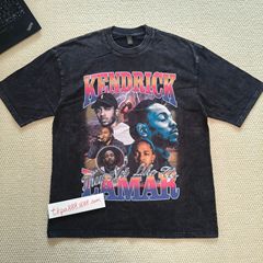 TKPA American Street Retro Hip-Hop Rap Artist Print Heavyweight Pure Cotton Short-Sleeve T-Shirt Oversize Streetwear