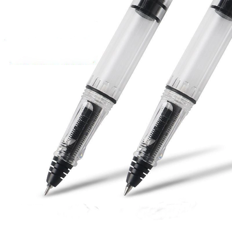 Posture Correction Piston Fountain Pen Transparent White