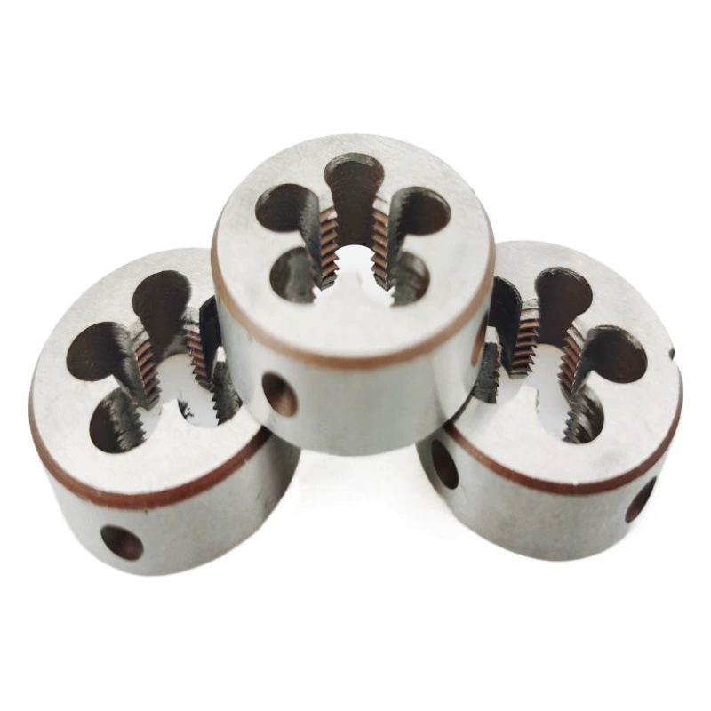 Пресс-форма Erquan, круглая, из инструментальной стали, ручная, для крупной и мелкой резьбы, полный ассортимент M1-M20-M42, оптом от производителя.