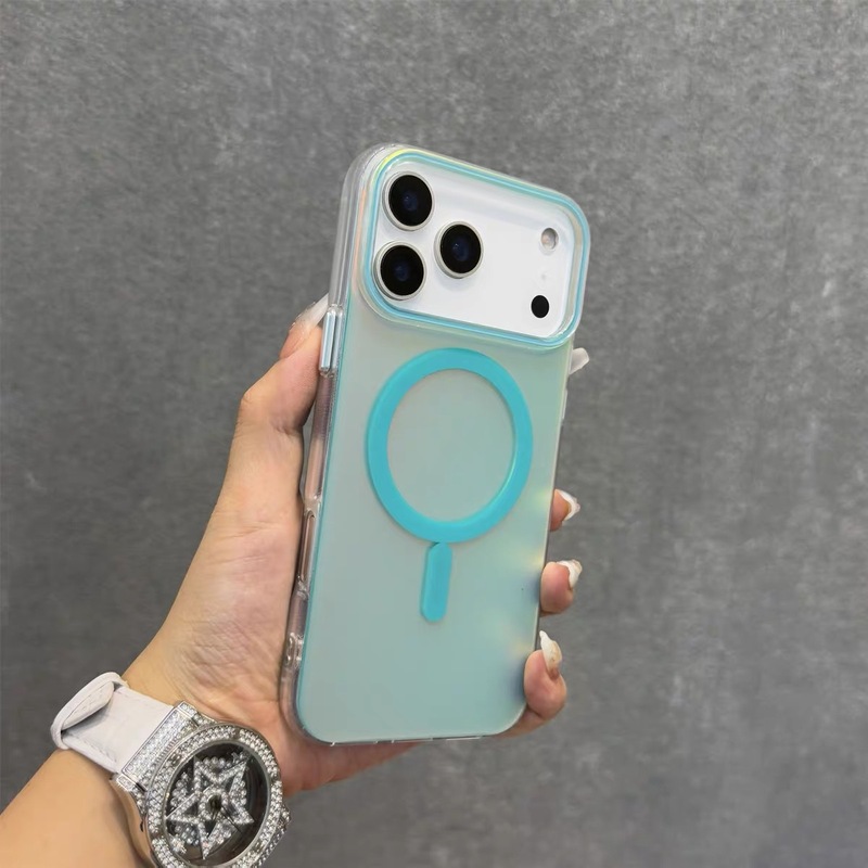 iPhone17promax手机壳炫彩极光变色龙磁吸适用苹果16高级感简约新|undefined