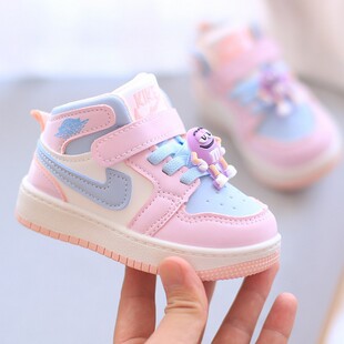 Baby Girl Sneakers Autum Cartoon 1-3 Years Old Soft Sole Non-Slip Kidsren's Casual Toddler Shoes Boys' Shoes