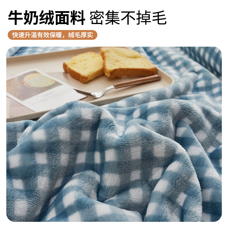 Sin estampa explosión de coral flange mantas de peluche de oficina siesta mantas de cama de peluche de leche dormitorio individual mantas pequeñas