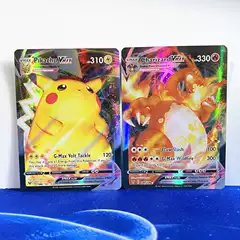 Vmax Pokemon Cards Ultra Evolution Pokemon Charizard Vstar Rainbow Card English Foil Cards with Card Album