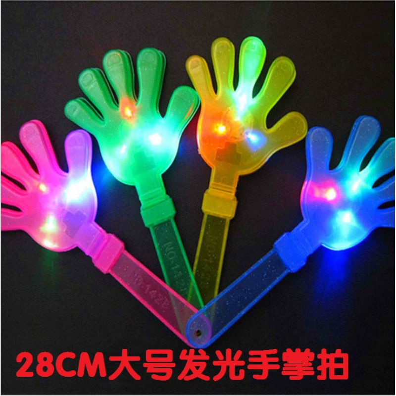 Помойте игрушку 28CM большой светящийся хлопанец флуоресцентный ладонь хлопать в ладоши