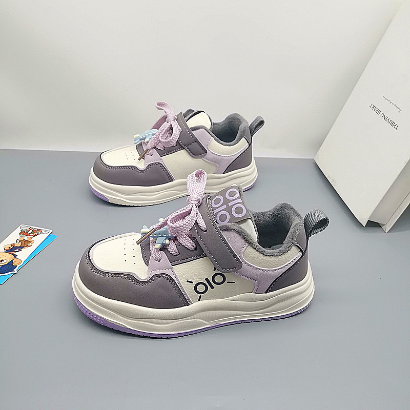 Zapatos infantiles de cuero de algodón, zapatos de skate para niños y niñas, zapatos deportivos de moda para niños, zapatos casuales para niños