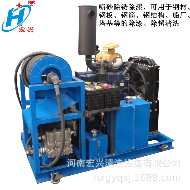 宏兴供应大黑管道高压疏通机HX-1535柴油机系列