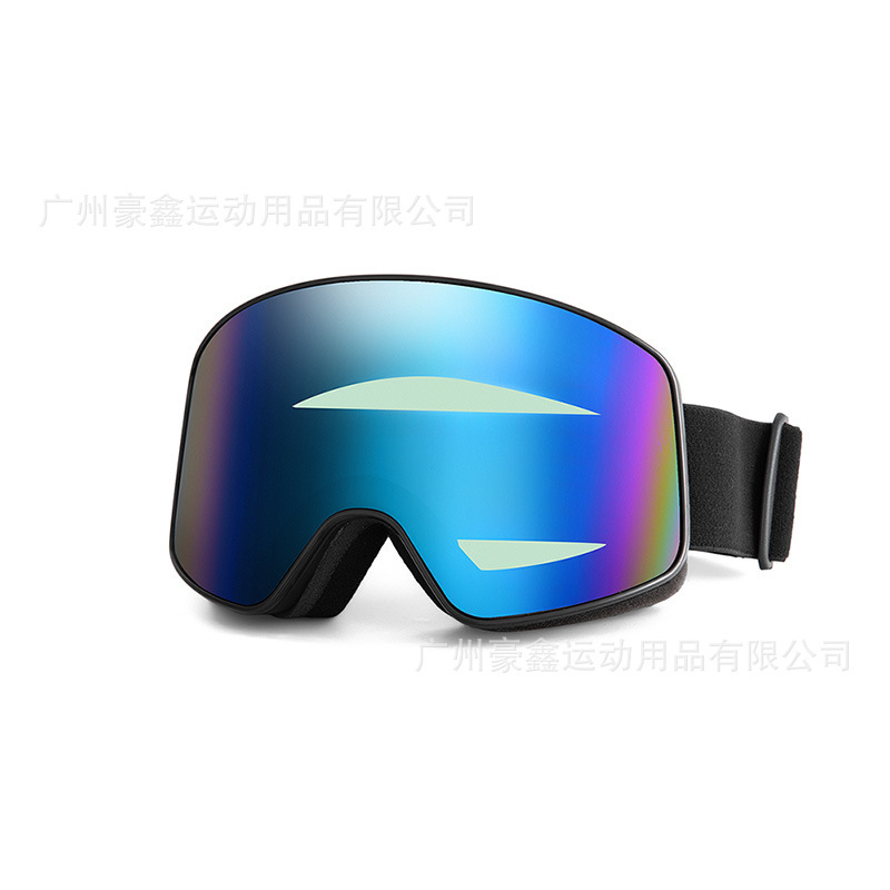 跨境滑雪镜全面真REVO镀膜眼镜可卡近视镜双层防雾滑雪镜户外护目|undefined