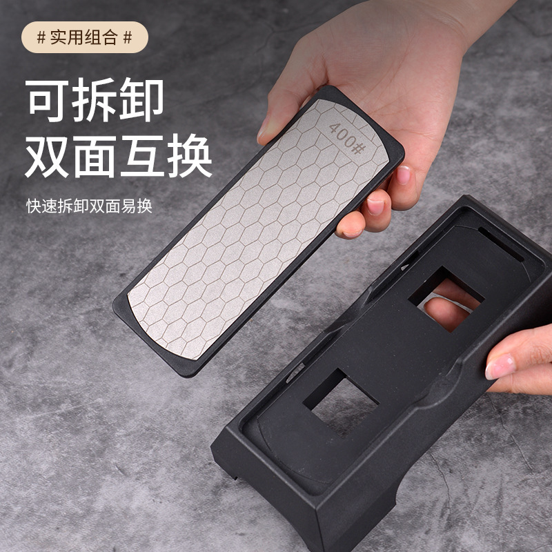 両面金刚砂砥石ケース卸売り1000目キッチン家庭用包丁クイック刃固定砥石|undefined