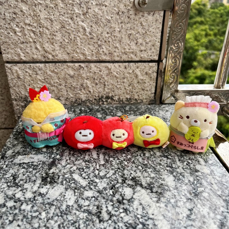 隅の生物の清水寺の精巧な猫のエビのぬいぐるみのペンダントの漫画のぬいぐるみのビーズのチェーンはかばんのペンダントを掛けます。|undefined