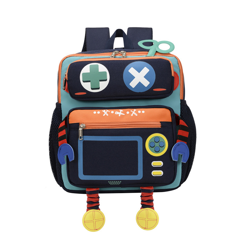 2024. gada jaunais bērnudārzs, jauka multfilma robotu mugursoma Mazās klases vidējās klases augstākās klases mugursoma bērnu skolas soma_voghion.com