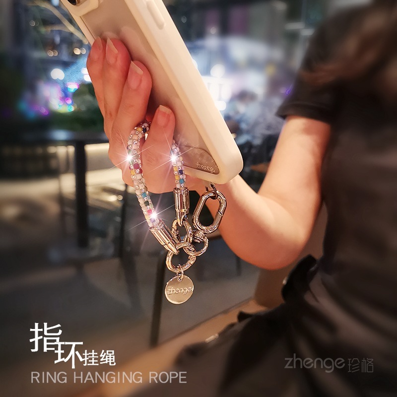 手机挂绳原创迷你指环圈钻小众高级感精致户外旅游出行防丢摔手提|undefined