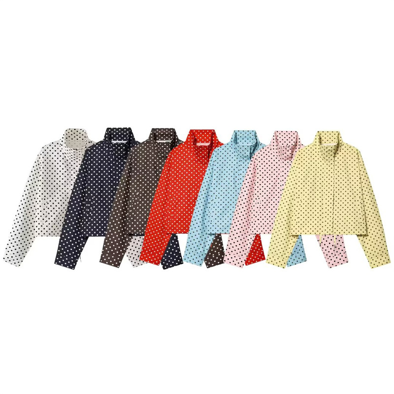 UNIZERA Women's Clothing 2026 Summer New Product Polka Dot Bubble Fabric Drawstring Long Sleeve Jacket for Women 2010713 UNIZERA Women's Clothing 2026 Summer New Product Polka Dot Bubble Fabric Drawstring Long Sleeve Jacket for Women 2010713