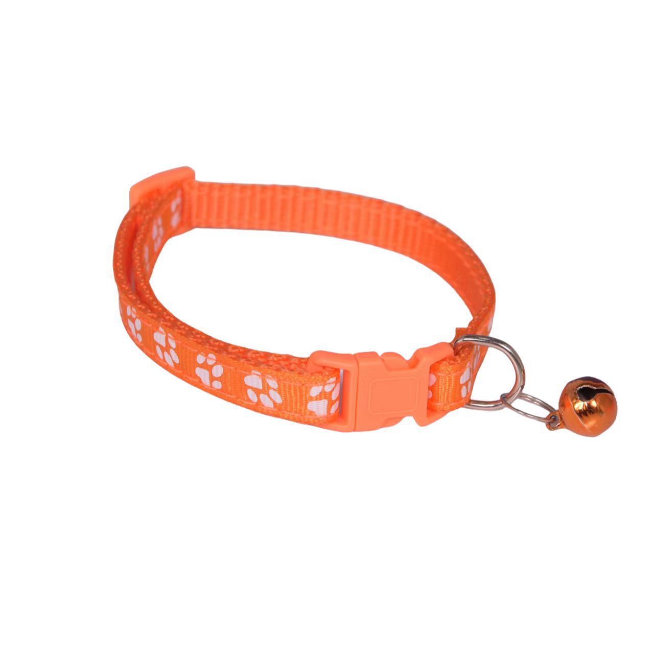 Parche para mascotas collar de huellas perro collar de gato collar de campana de una sola huella collar de hebilla de gato collar de explosión