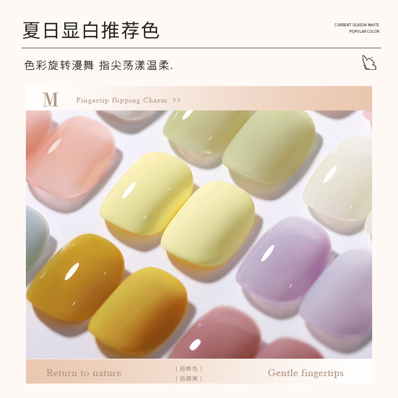 KaSi Gel de esmalte de uñas de fototerapia 2024 nuevo estilo de primavera y verano rojo marrón hielo a través de uvas desnudas para tienda de uñas moradas