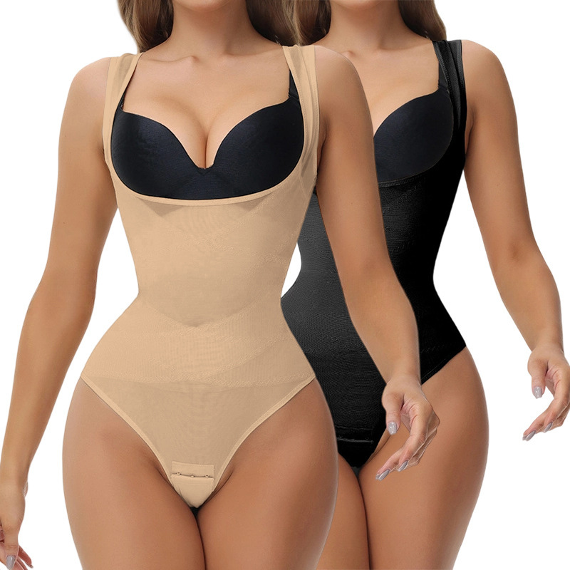 [Mesh Shaping Bodysuit] Cross-Border Plus Size One-Piece Body Shaper, Tummy Control and Body Shaping One-Piece Bodysuit