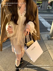 不规则套装布达佩斯剪裁晚香玉半身裙女边上衣花边