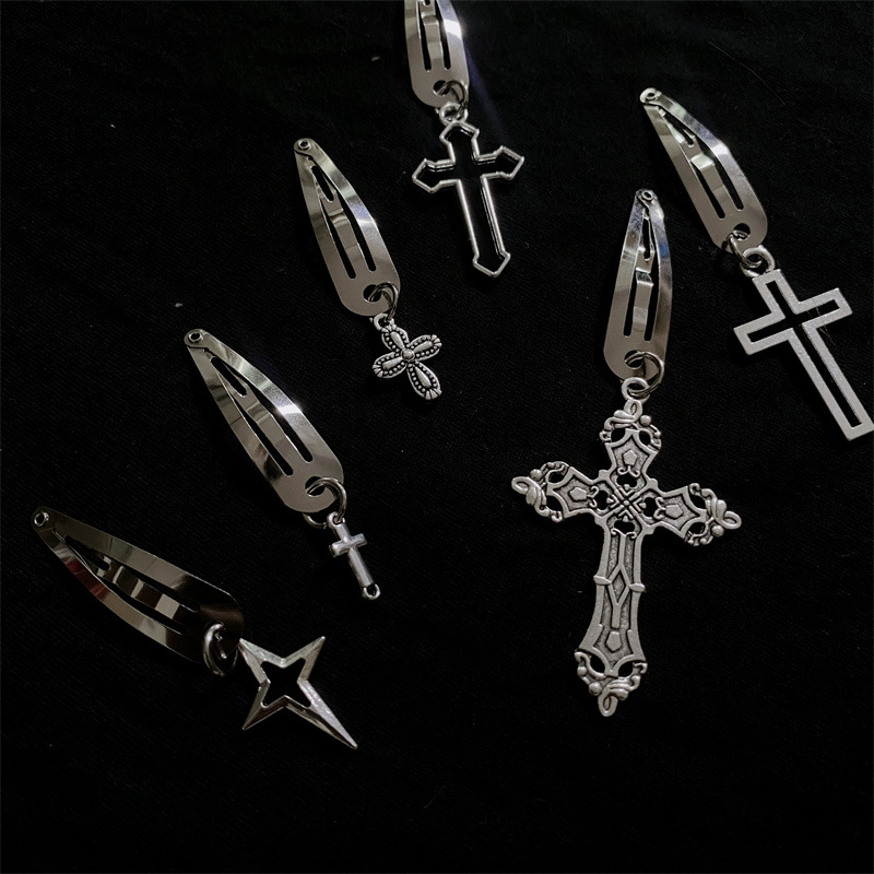 Women's Simple Style Cross Alloy Plating Hair Clip display picture 4