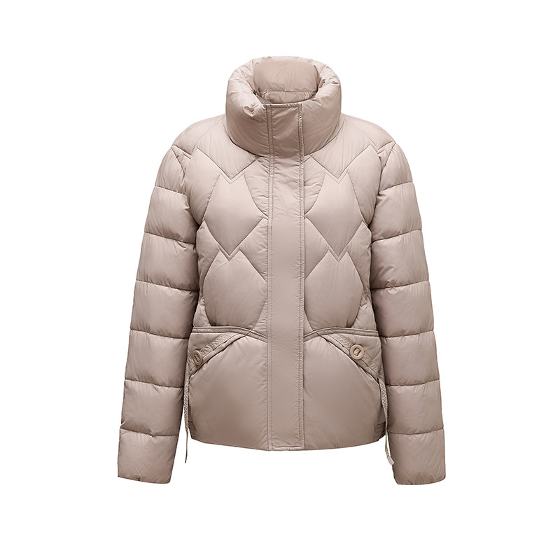 Trajes de algodón de pluma de invierno de mujer 2024 nuevo algodón hombre pequeño chaqueta de algodón ligera de moda corta chaqueta gruesa image 5