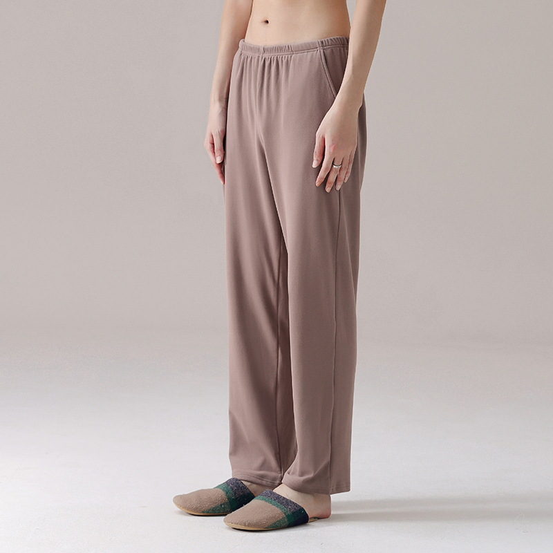 Pantalones de pijama de hombre pantalones largos de primavera y otoño pantalones de invierno de lana simple para niños pantalones caseros de invierno y otoño