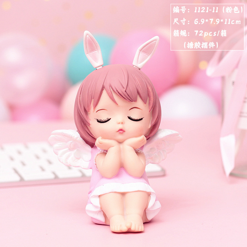 网红热卖白月星河安妮女孩摆件治愈系卡通可爱小众高级感礼品批发|undefined