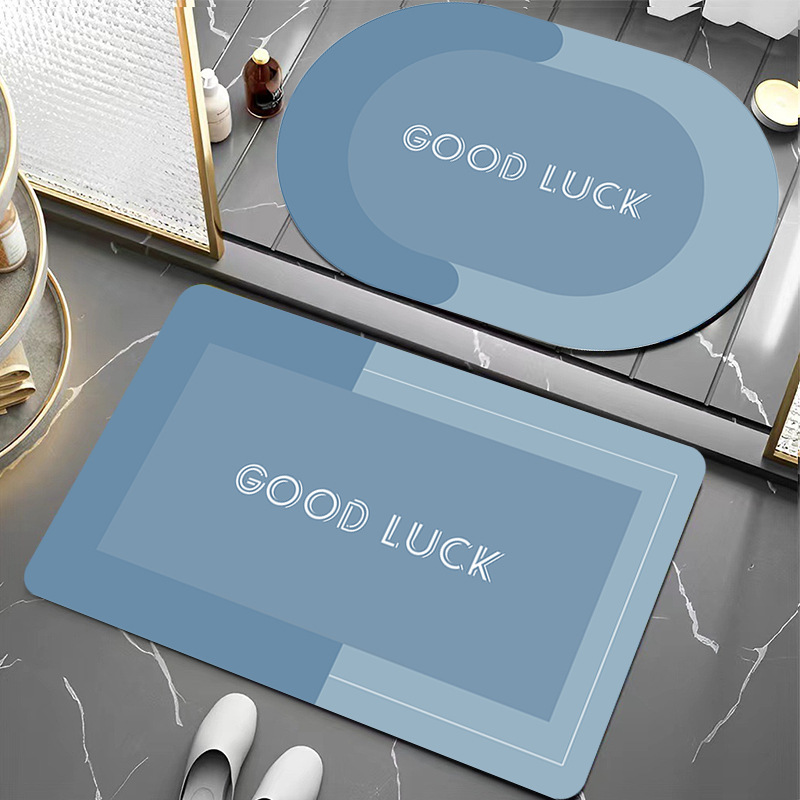 simple esterilla antideslizante de absorción de agua esterilla de suelo de baño esterilla de suelo de baño esterilla de suelo antideslizante de color sólido