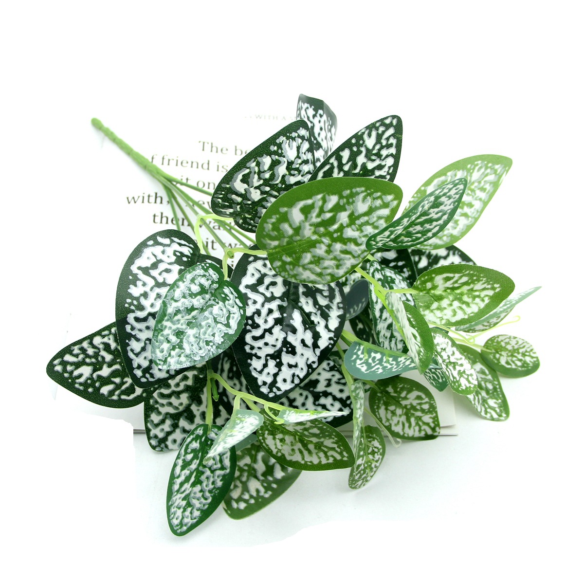 Hojas artificiales verdes tipo potos, decoración para muros, jardines y fondos, hojas plásticas realistas al por mayor