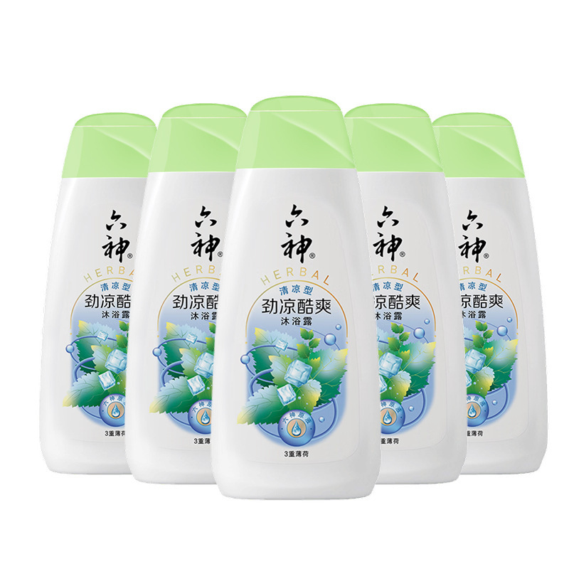 六神沐浴露清凉冰片滋润沐浴乳清香爽肤450G家用正品批发包邮|undefined