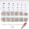 Jewelry, nail decoration, glossy mixed decorations with accessories, accessory, 12 cells, wholesale