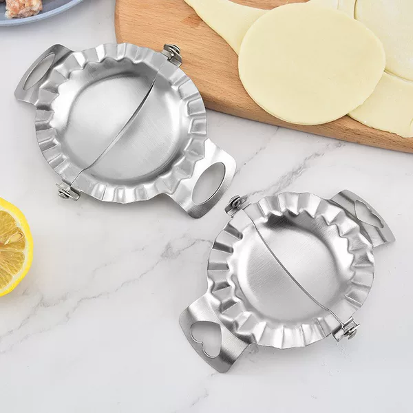 Factory Direct Supply Stainless Steel Dumpling Mold Large and Small Manual Quick Dumpling Making Utensils Kitchen Tools