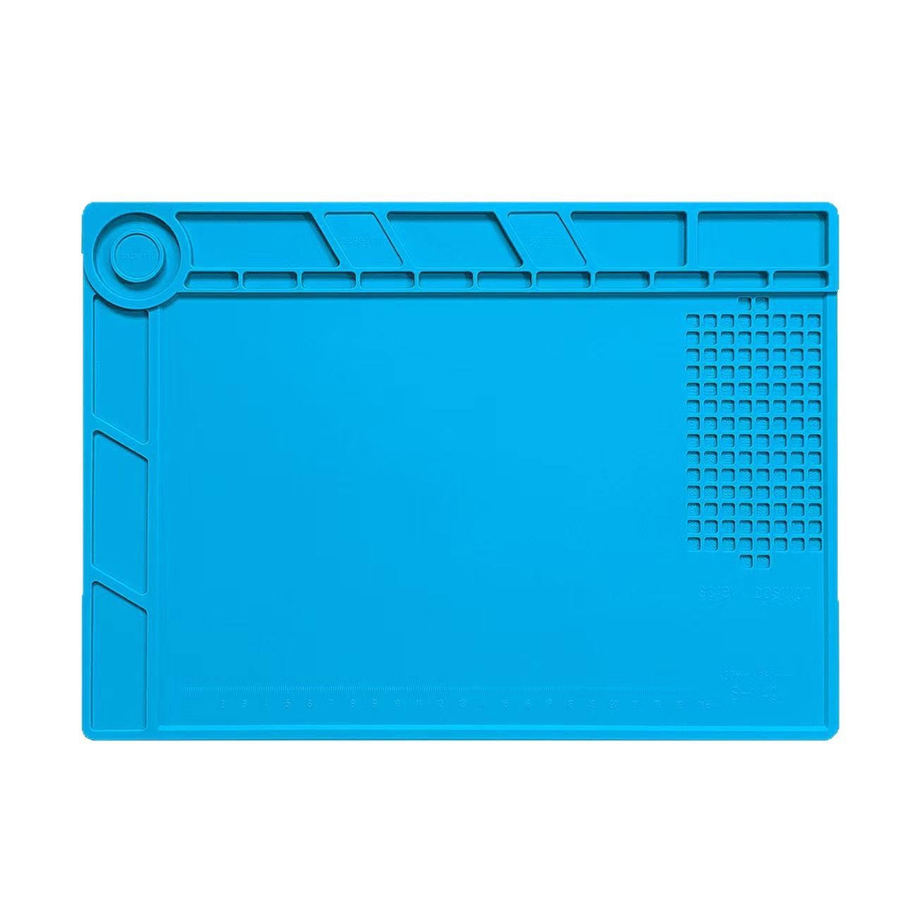 Almohadilla de trabajo de reparación de silicona resistente a altas temperaturas Almohadilla de aislamiento térmico de la mesa de trabajo de reparación de teléfonos móviles de computadora con antiestático magnético