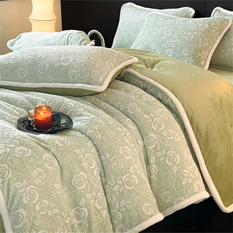 로즈 약속 - 그린 [기모 안감, 정전기 방지]