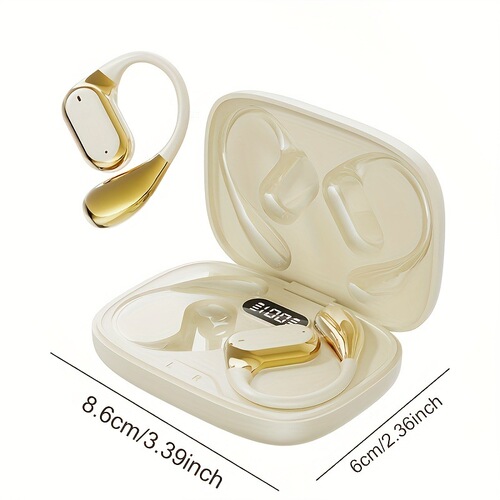 Wired Earbuds with Digital Display Charging Case High