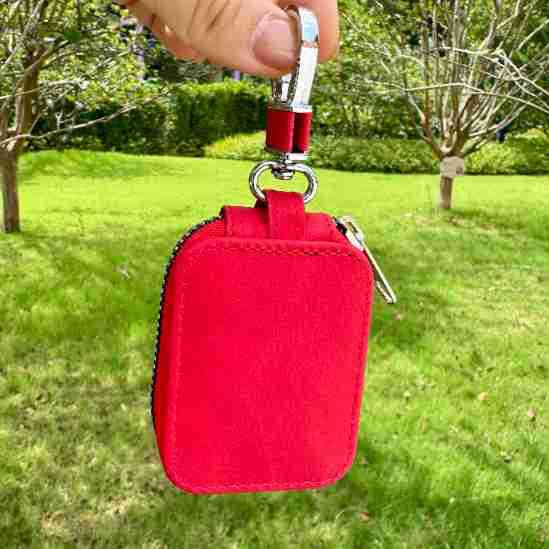 Suitable for Apple airpods23 Generation Bluetooth Headset Protective Case Universal Cross Mirror Solid Color Zipper Headset Bag