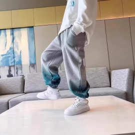 男童渐变裤子秋冬款2025新款儿童运动裤中大童男孩秋季休闲束脚裤