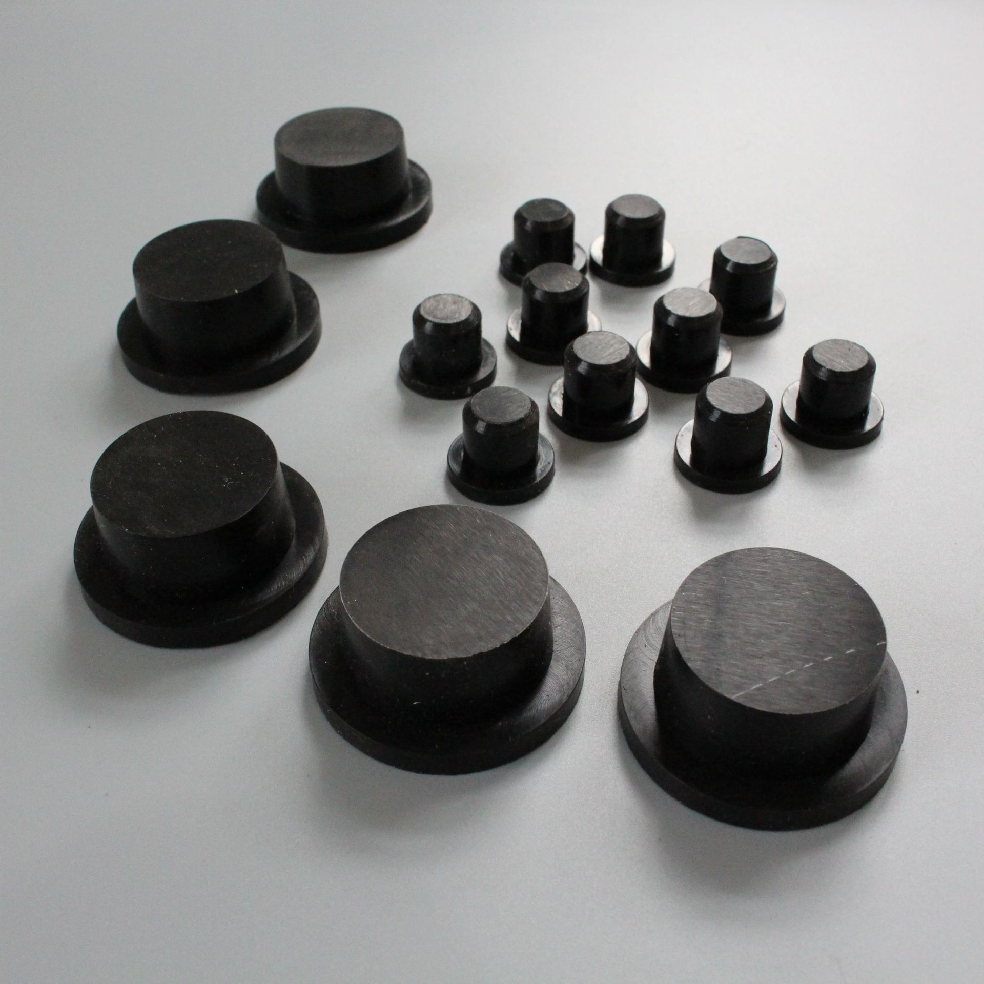 圆柱T型空心橡胶塞 丁腈三元乙丙塑料管堵头