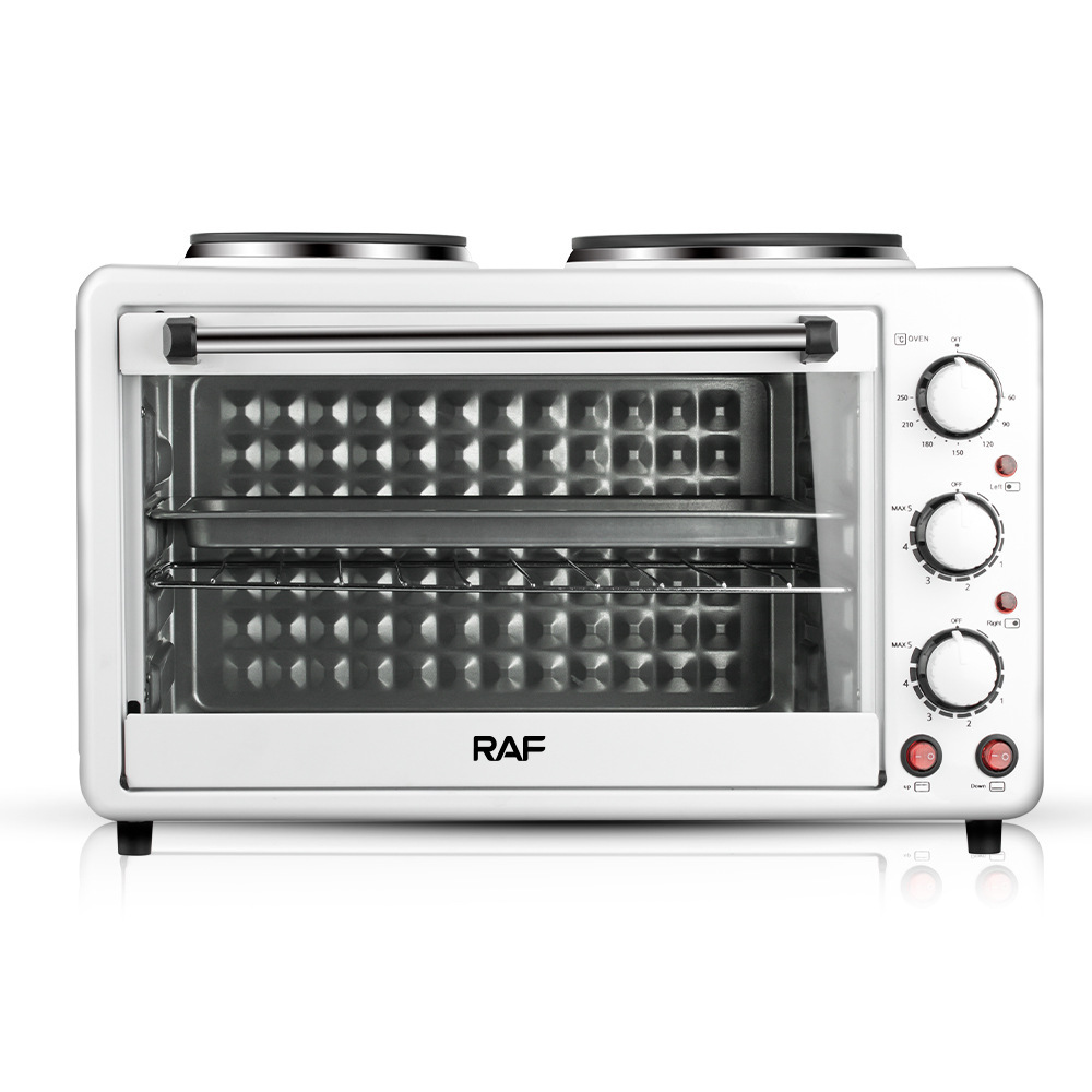 RAF Eurocross fronterizo 2 en 1 horno eléctrico multifuncional electrodoméstico de cocina horneado pastel frito 35L