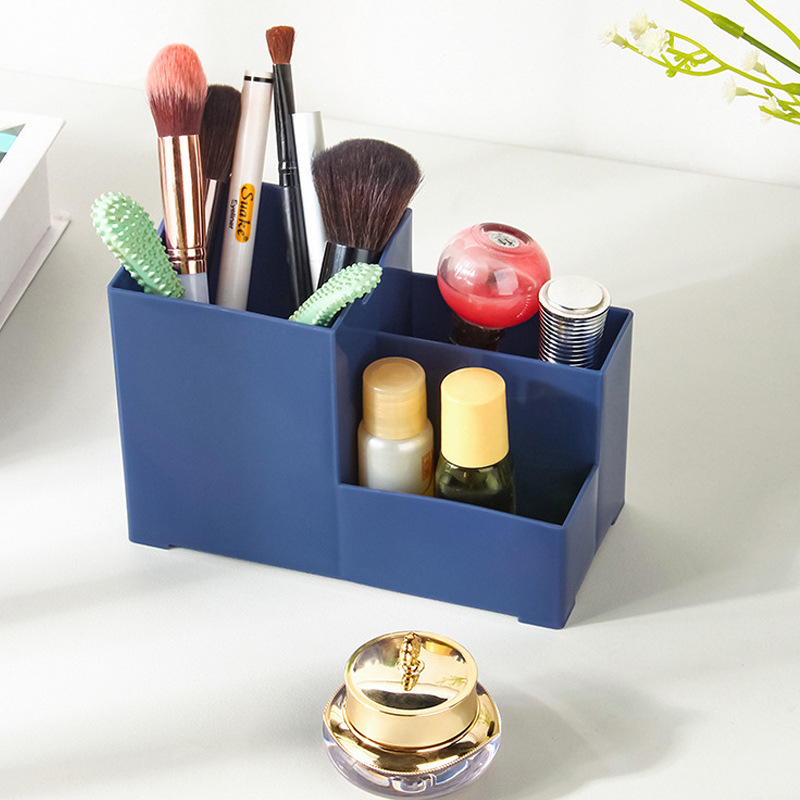 Printable logo plastic storage cylinder storage desktop pen bucket student stationery storage pen holder storage box