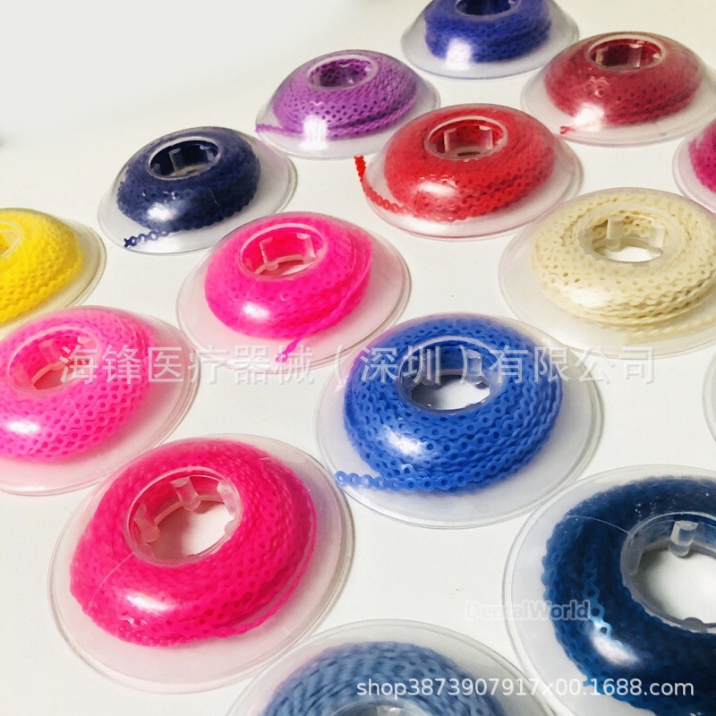 Cross-Border Dental Orthodontic Rubber Chains, Rubber Rings, Tension Chains, Dental Chain Rings Material 15ft 4.57m Medical Equipment Brand Cross-Border Dental Orthodontic Rubber Chains, Rubber Rings, Tension Chains, Dental Chain Rings Material 15ft 4.57m Medical Equipment Brand