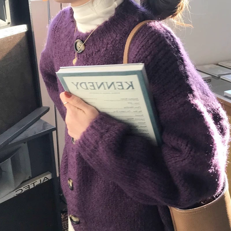 Осенний желтый кардиган, свитер, японская вязаная куртка, оверсайз