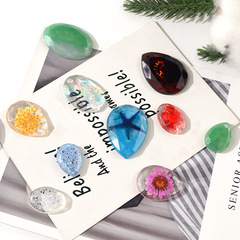 Crystal Resin Jewelry Accessories Mold DIY Hole Pendant Mold Surface Mirror Silicone Mold Collection