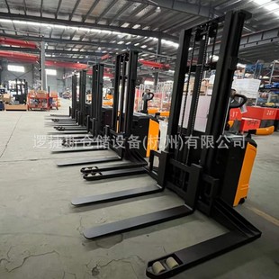 Electric stacker wide leg forklift hydraulic lift truck 1.5 T station driving loading truck pallet stacker