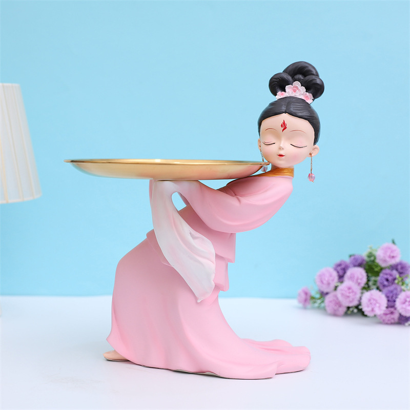 청성푸 고대 스타일 입구 열쇠 보관 장식품 거실 TV 캐비닛 창의적 이사 선물 가정 액세서리