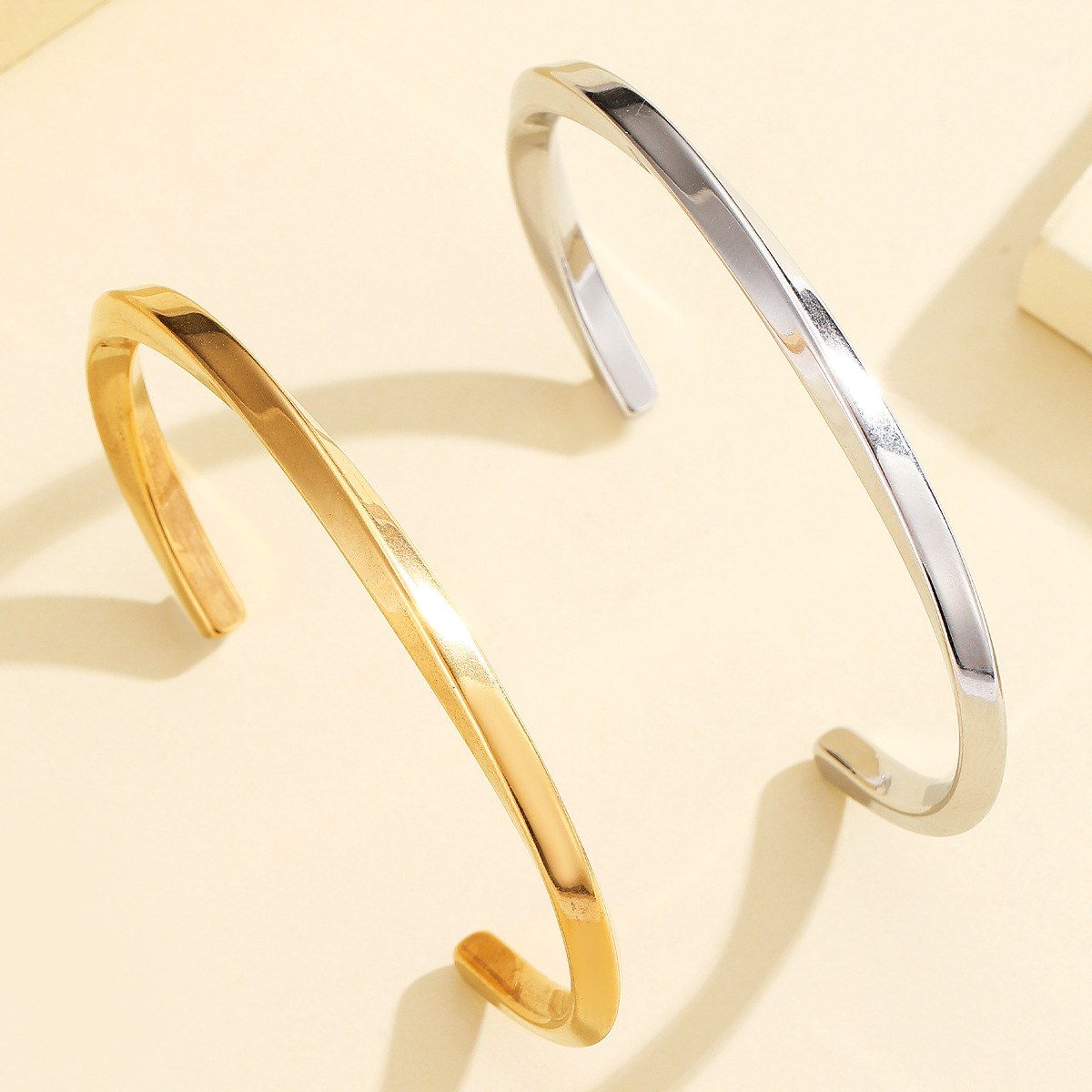 (Cross-border trading), bracelet stainless steel hip-hop style, jewelry, accessory, simple and elegant design